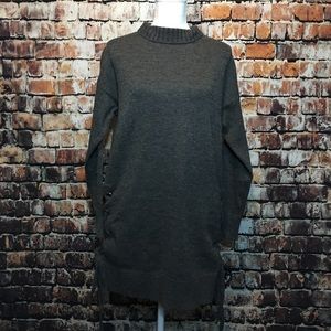 NEW 🎀 Love Makers Size S Long Charcoal Sweater